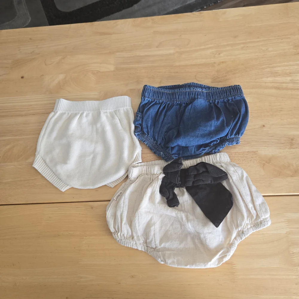 Cat & Jack Blue and Cream Diaper Covers Set